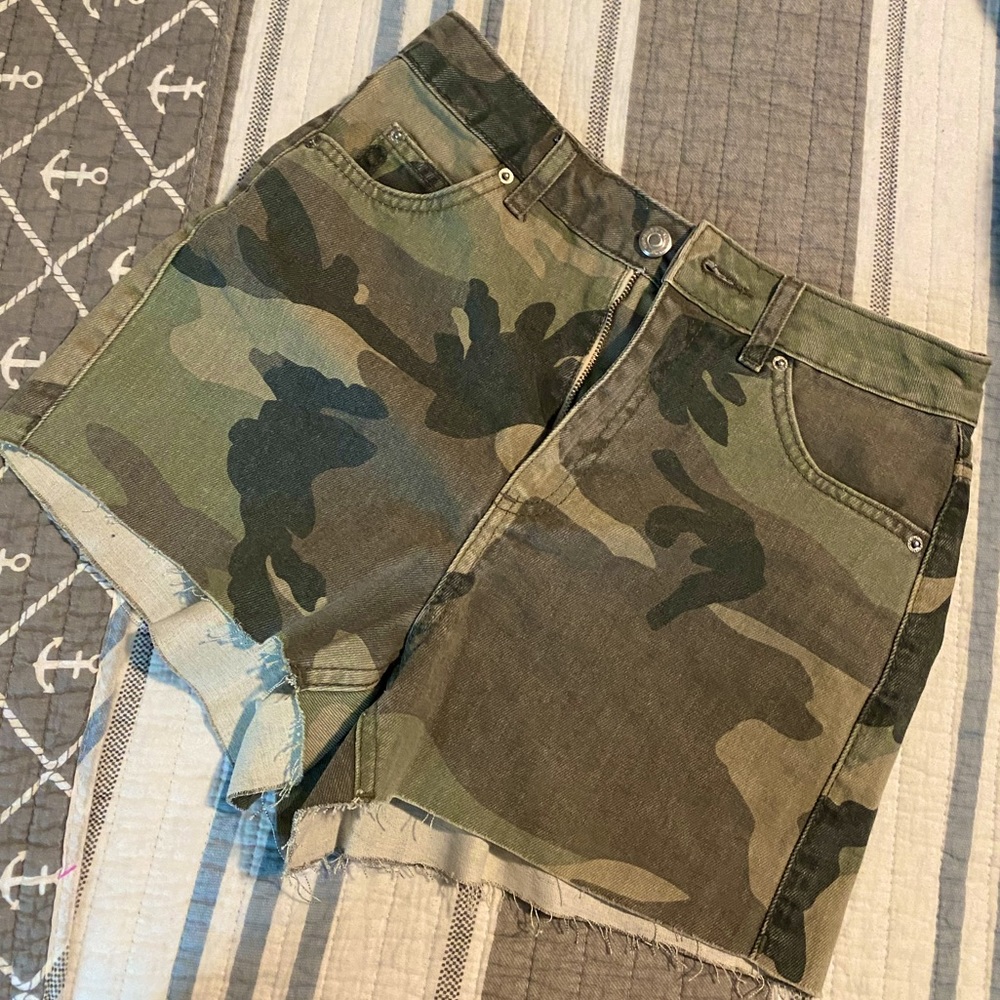 Topshop Camo Shorts